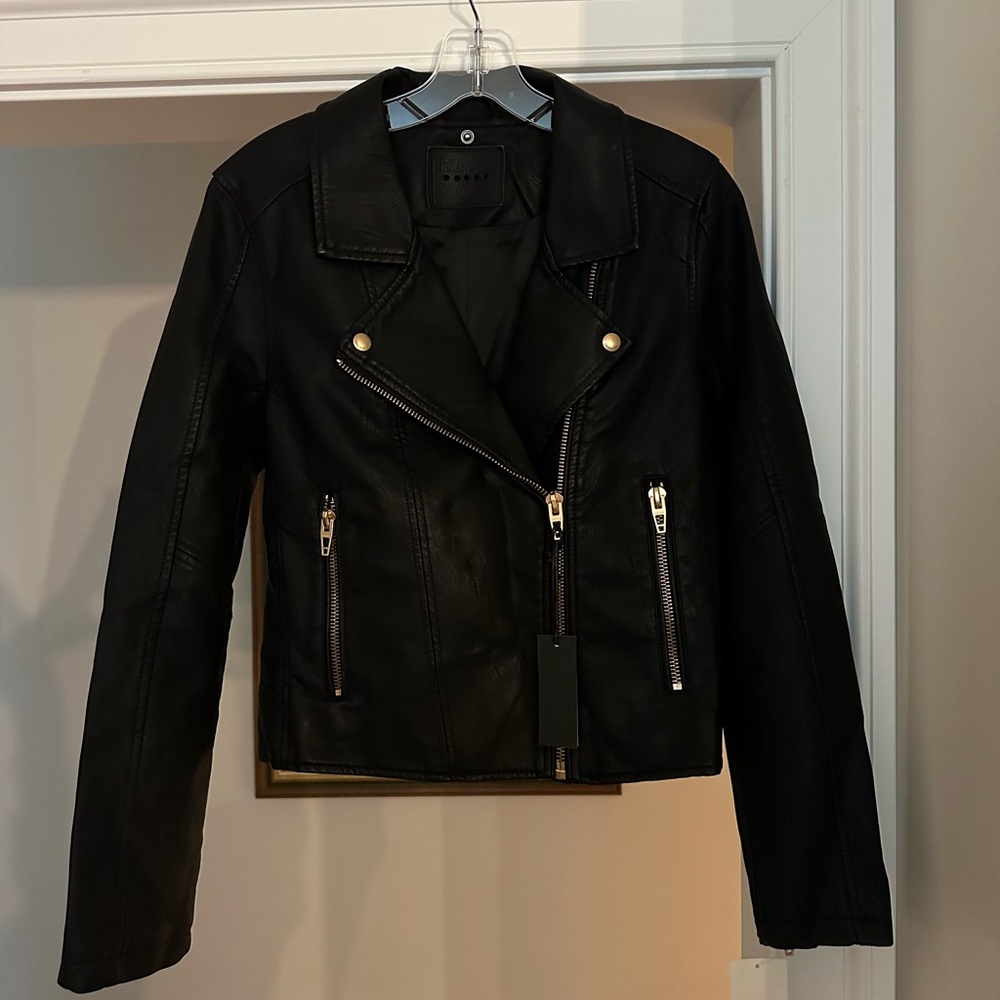 Nordstrom Black Leather Women's Jacket